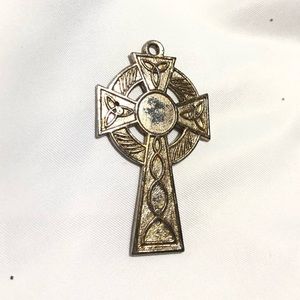 Antique metal Celtic cross made in Italy